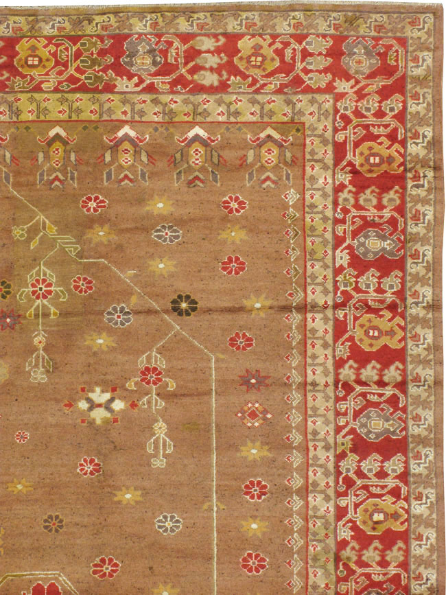 Vintage Indian Mazalpatan Carpet, No.24138 - Galerie Shabab