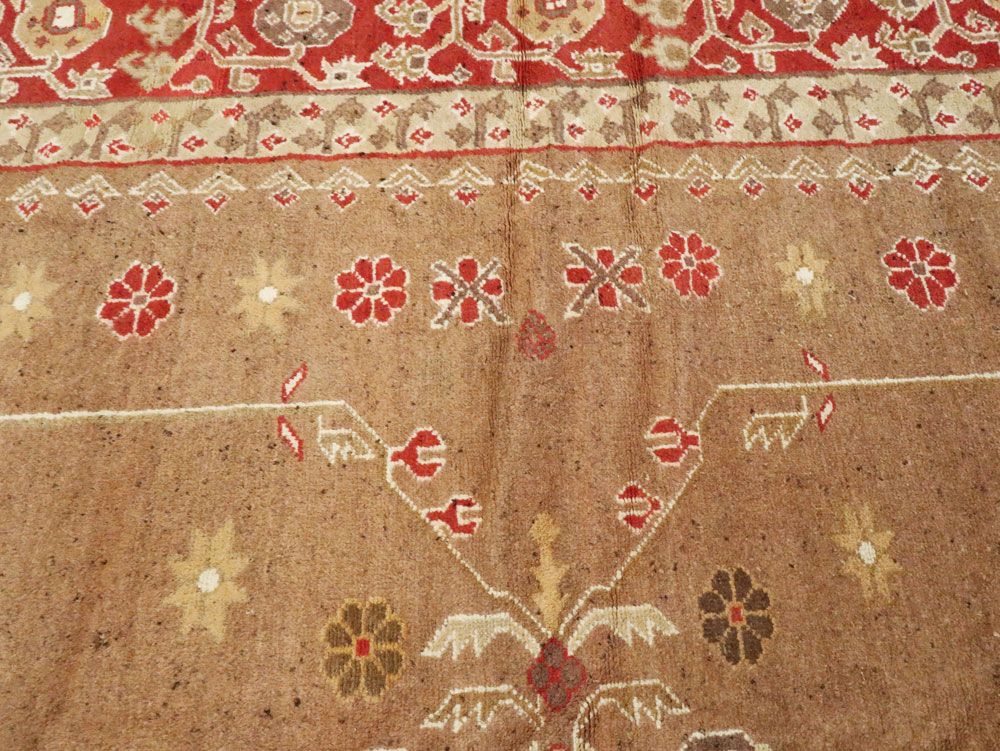 Vintage Indian Mazalpatan Carpet, No.24138 - Galerie Shabab