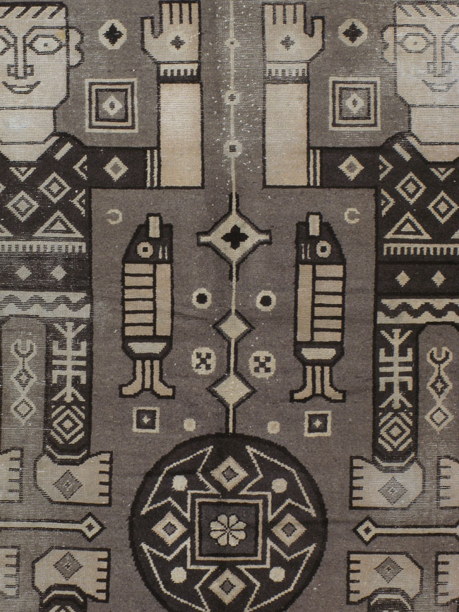 Vintage Indian Pictorial Carpet, No.24148 - Galerie Shabab