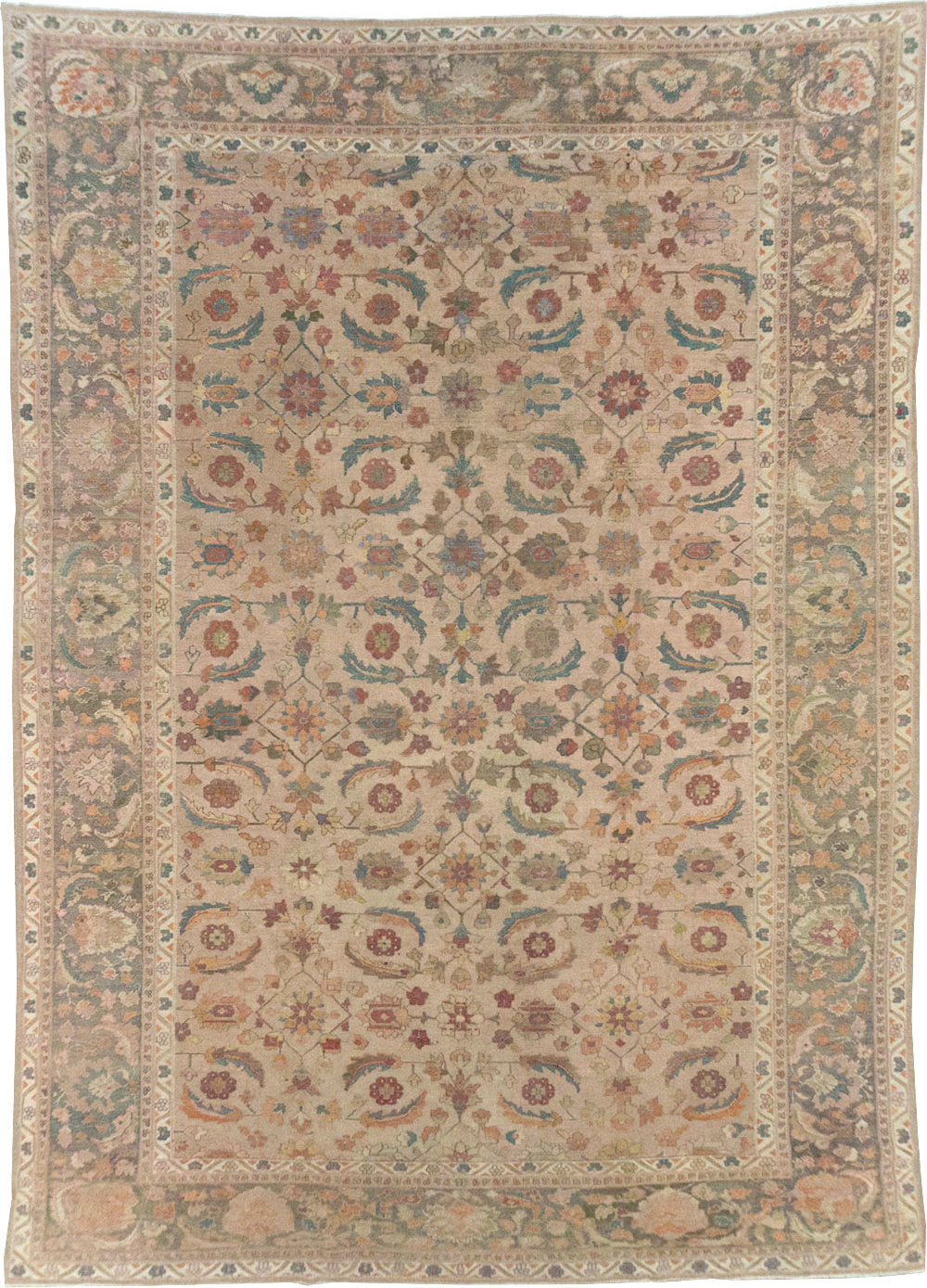 Antique Indian Lahore Large Carpet, No.24155 - Galerie Shabab
