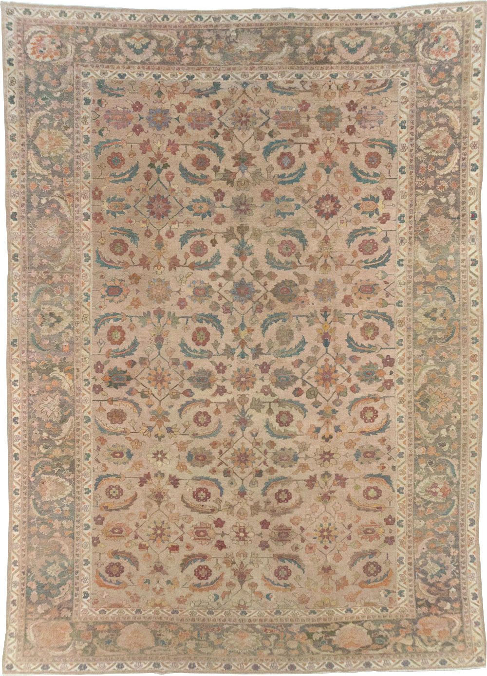 Antique Indian Lahore Large Carpet, No.24155 - Galerie Shabab