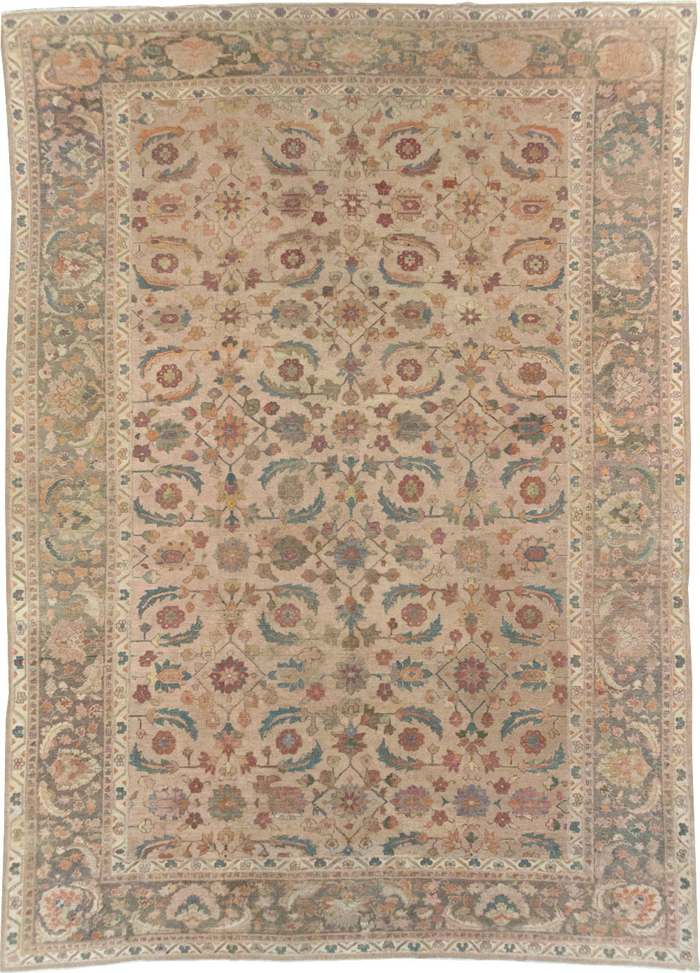 Antique Indian Lahore Large Carpet, No.24155 - Galerie Shabab