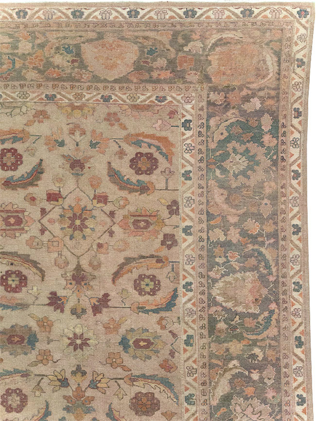 Antique Indian Lahore Large Carpet, No.24155 - Galerie Shabab