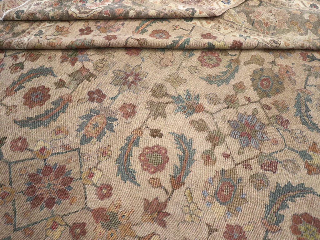 Antique Indian Lahore Large Carpet, No.24155 - Galerie Shabab