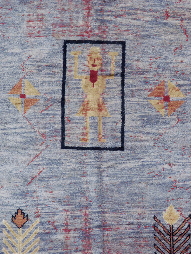 Vintage Indian Pictorial Carpet, No.24158 - Galerie Shabab