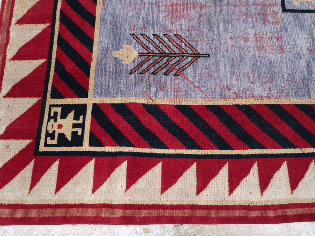 Vintage Indian Pictorial Carpet, No.24158 - Galerie Shabab