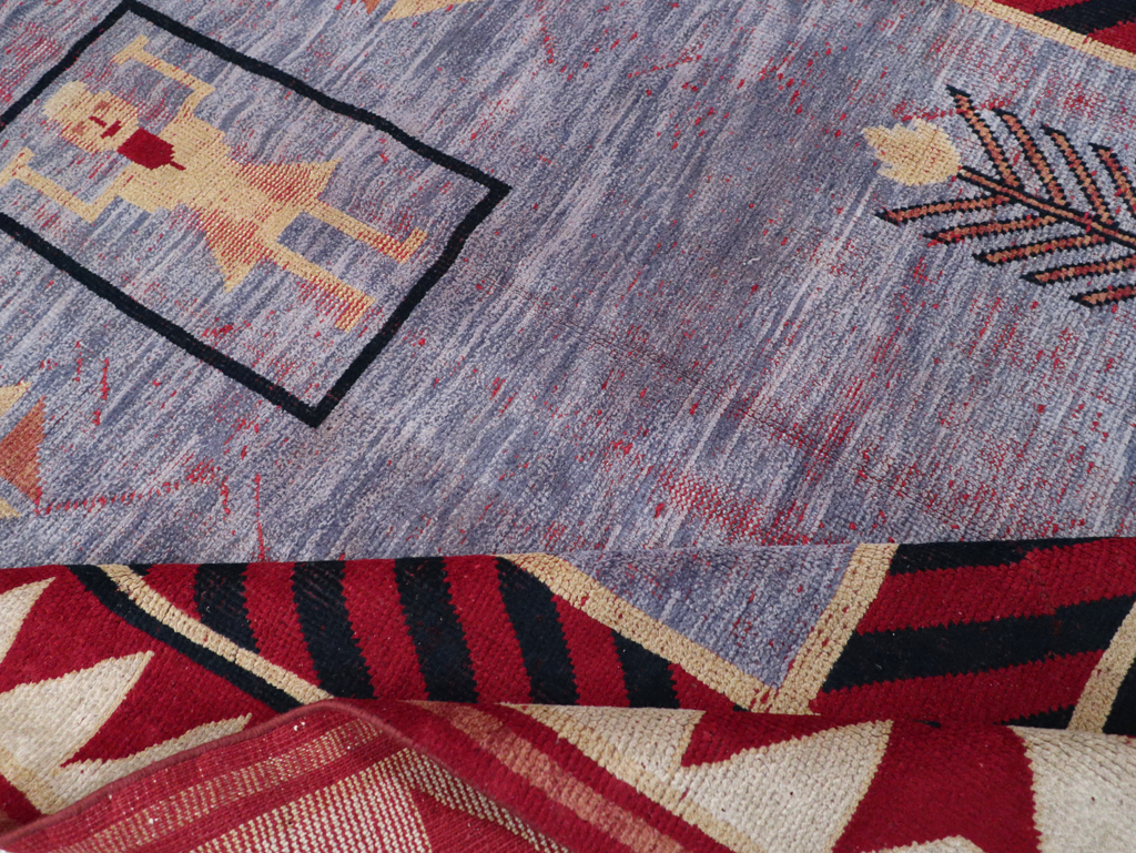Vintage Indian Pictorial Carpet, No.24158 - Galerie Shabab