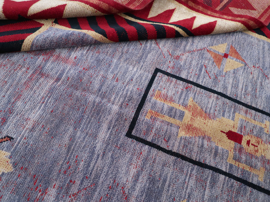 Vintage Indian Pictorial Carpet, No.24158 - Galerie Shabab