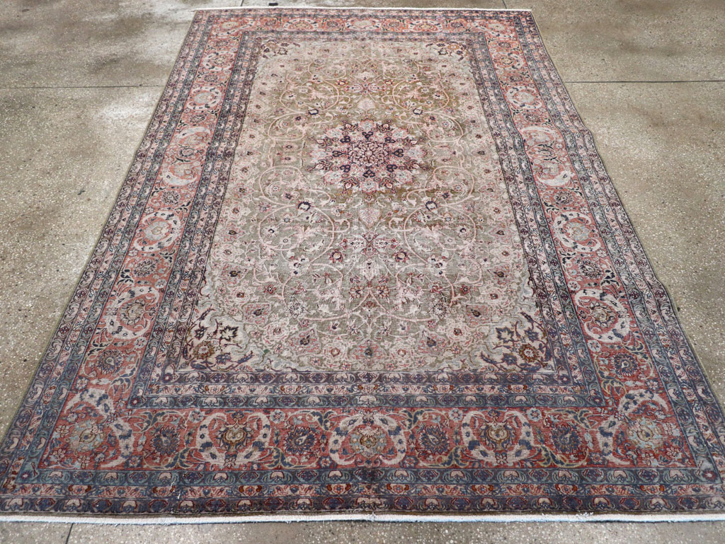 Vintage Indian Lahore Carpet, No.24159 - Galerie Shabab