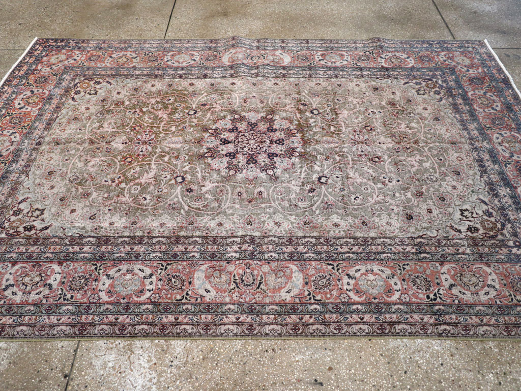 Vintage Indian Lahore Carpet, No.24159 - Galerie Shabab