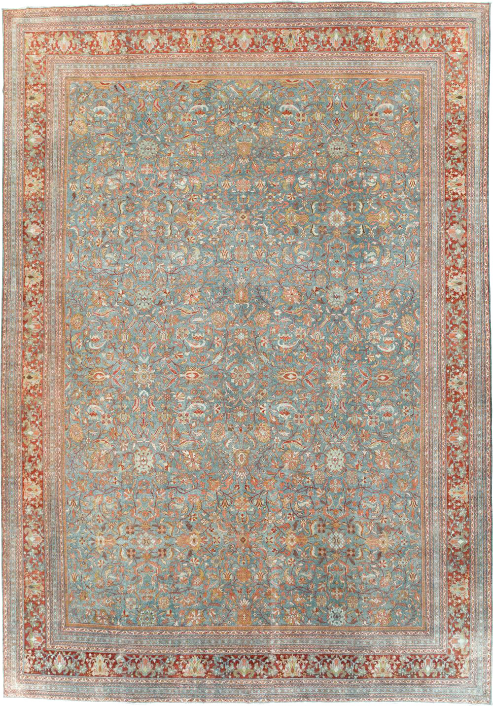 Antique Persian Mahal Oversize Carpet, No.24166 - Galerie Shabab