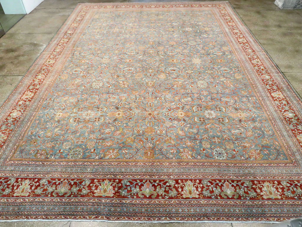 Antique Persian Mahal Oversize Carpet, No.24166 - Galerie Shabab