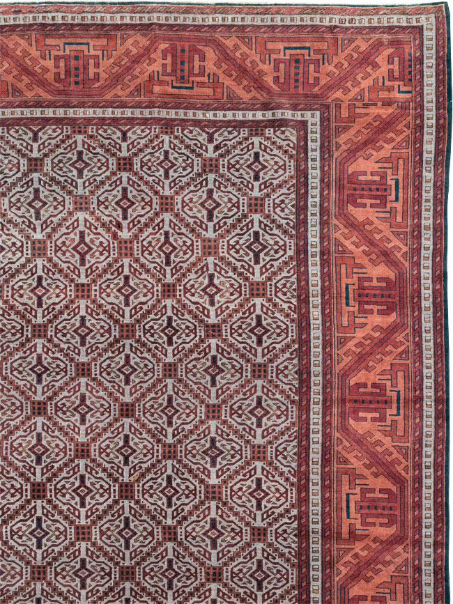 Antique Indian Lahore Oversize Carpet, No.24177 - Galerie Shabab