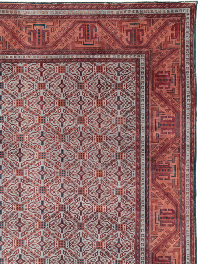 Antique Indian Lahore Oversize Carpet, No.24177 - Galerie Shabab