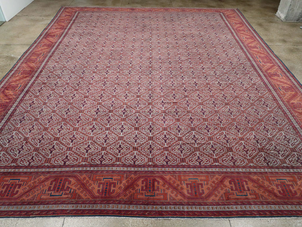 Antique Indian Lahore Oversize Carpet, No.24177 - Galerie Shabab