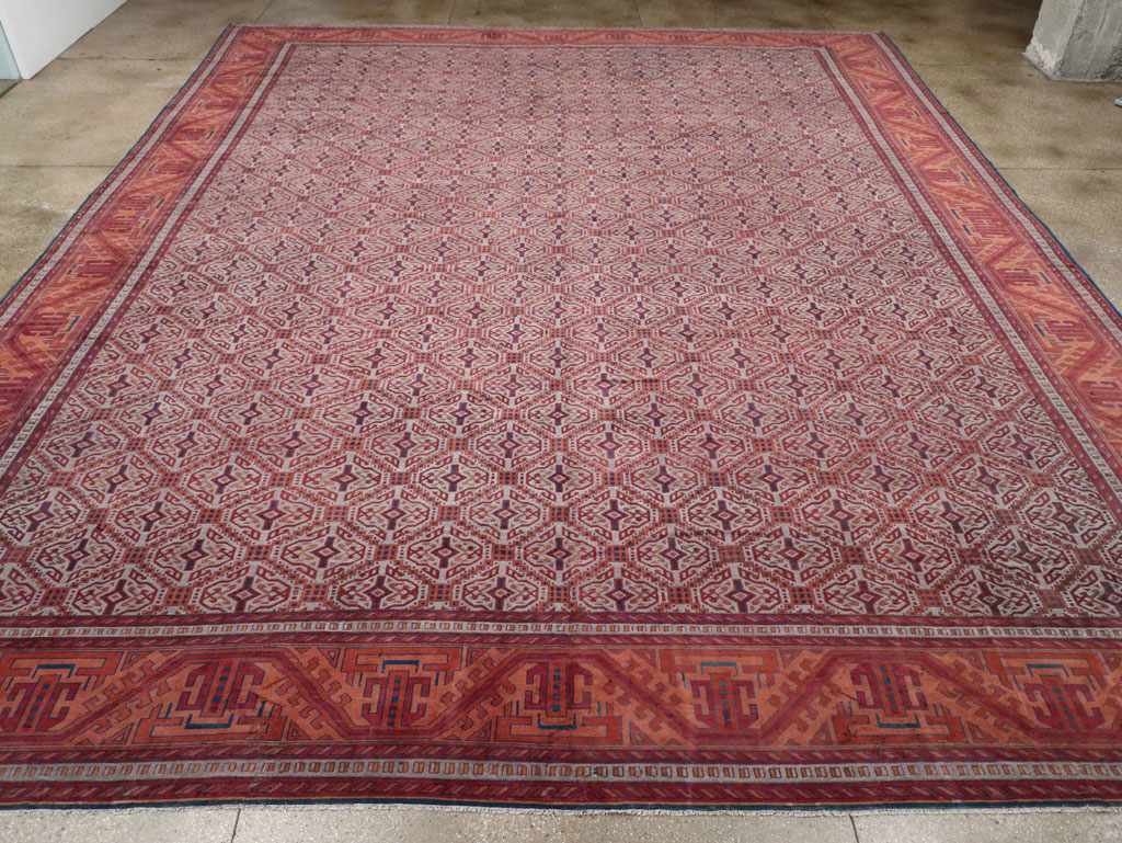 Antique Indian Lahore Oversize Carpet, No.24177 - Galerie Shabab
