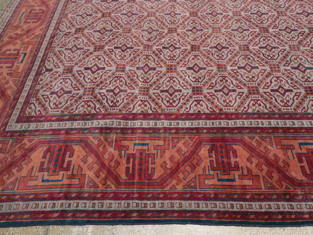 Antique Indian Lahore Oversize Carpet, No.24177 - Galerie Shabab