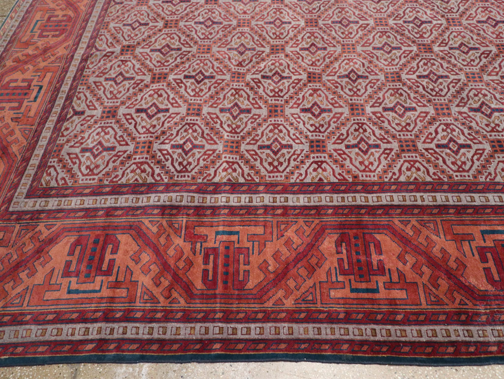 Antique Indian Lahore Oversize Carpet, No.24177 - Galerie Shabab