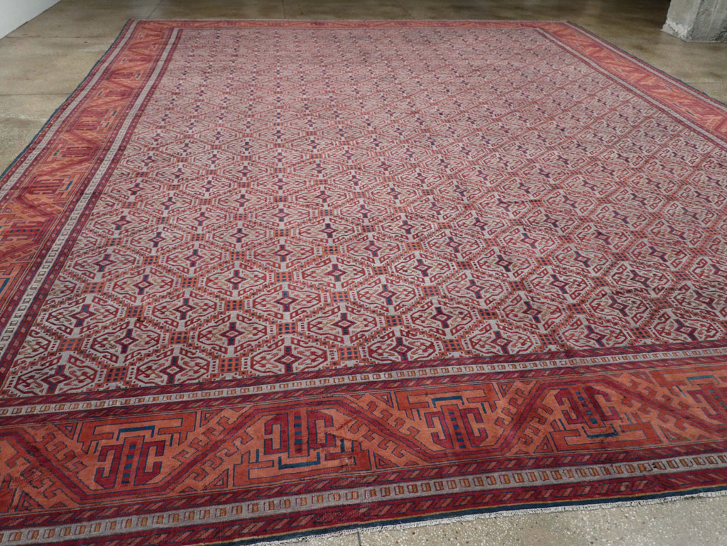Antique Indian Lahore Oversize Carpet, No.24177 - Galerie Shabab