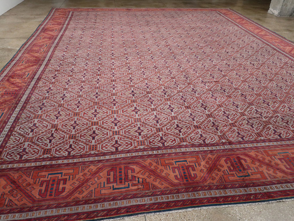 Antique Indian Lahore Oversize Carpet, No.24177 - Galerie Shabab