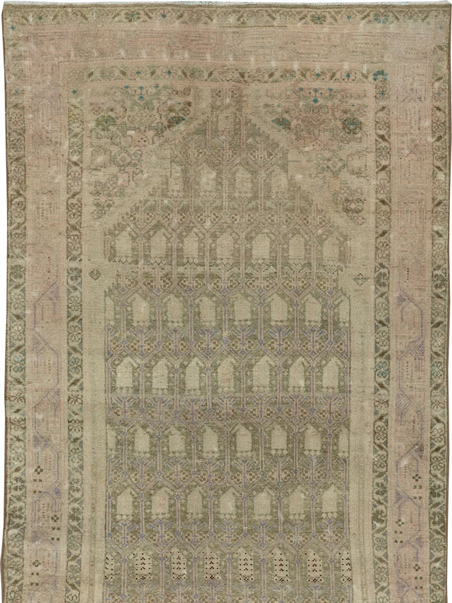 Vintage Persian Tabriz Long Runner, No.24187 - Galerie Shabab