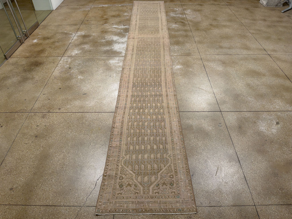 Vintage Persian Tabriz Long Runner, No.24187 - Galerie Shabab