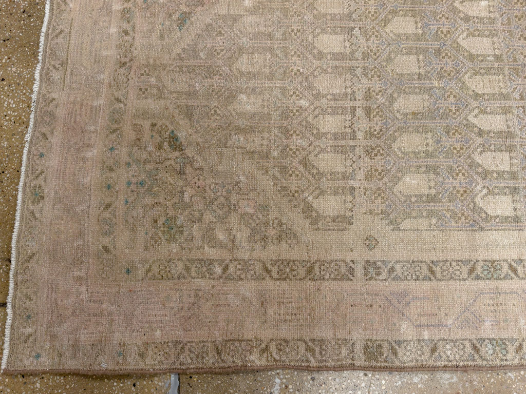 Vintage Persian Tabriz Long Runner, No.24187 - Galerie Shabab