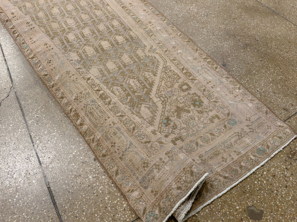 Vintage Persian Tabriz Long Runner, No.24187 - Galerie Shabab