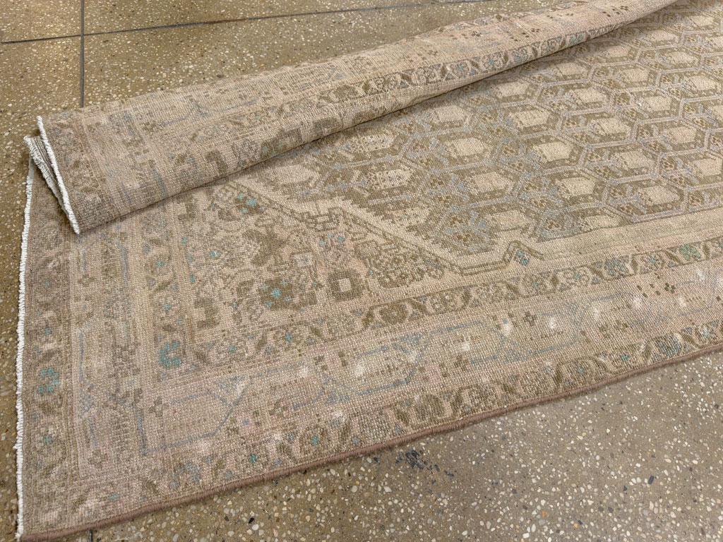 Vintage Persian Tabriz Long Runner, No.24187 - Galerie Shabab