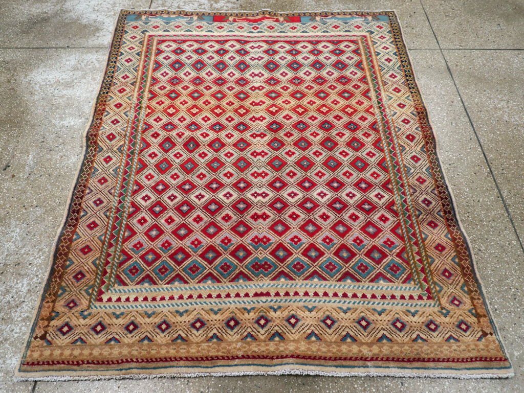 Vintage Persian Kashan Rug, No.24191 - Galerie Shabab