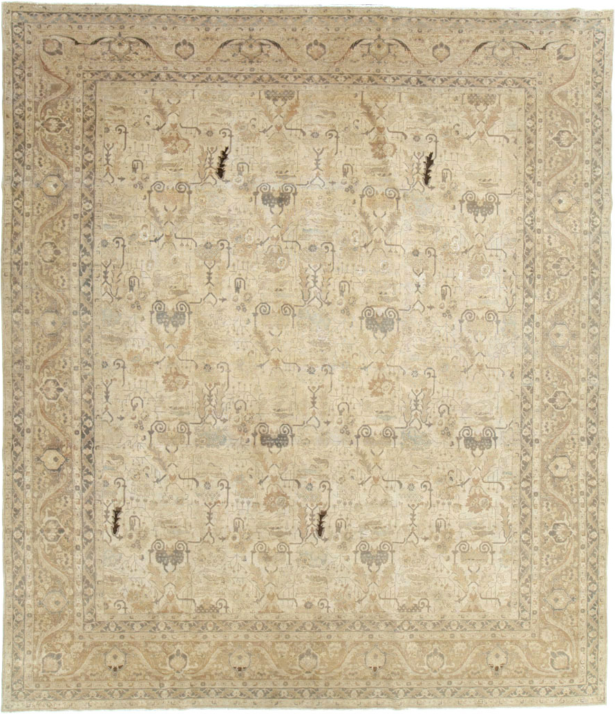 Antique Persian Tabriz Carpet, No.24192 - Galerie Shabab