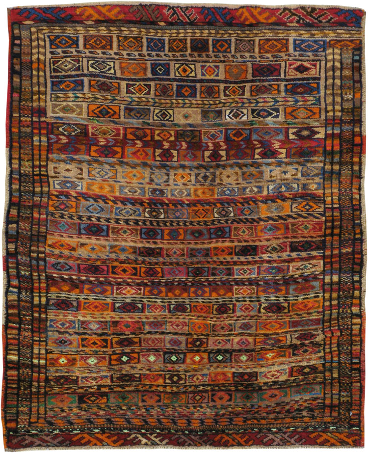 Vintage Shiraz Rug, No.24195 - Galerie Shabab