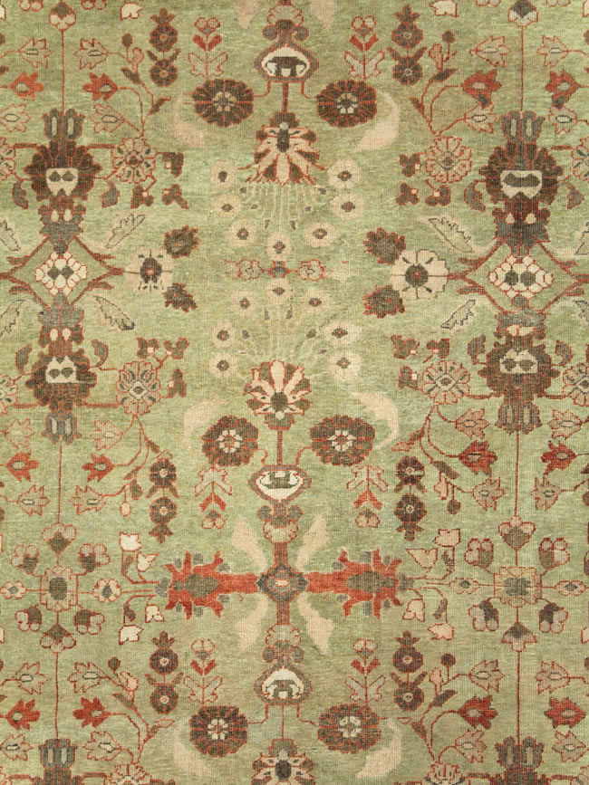 Antique Persian Mahal Oversize Carpet, No.24196 - Galerie Shabab