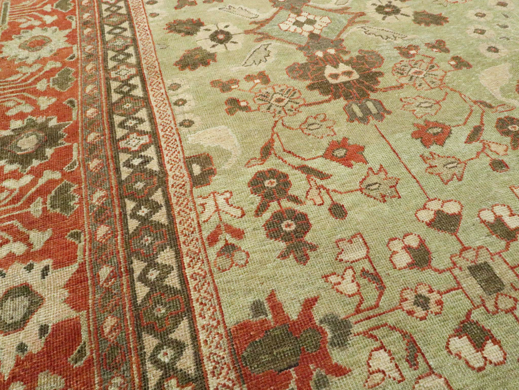 Antique Persian Mahal Oversize Carpet, No.24196 - Galerie Shabab
