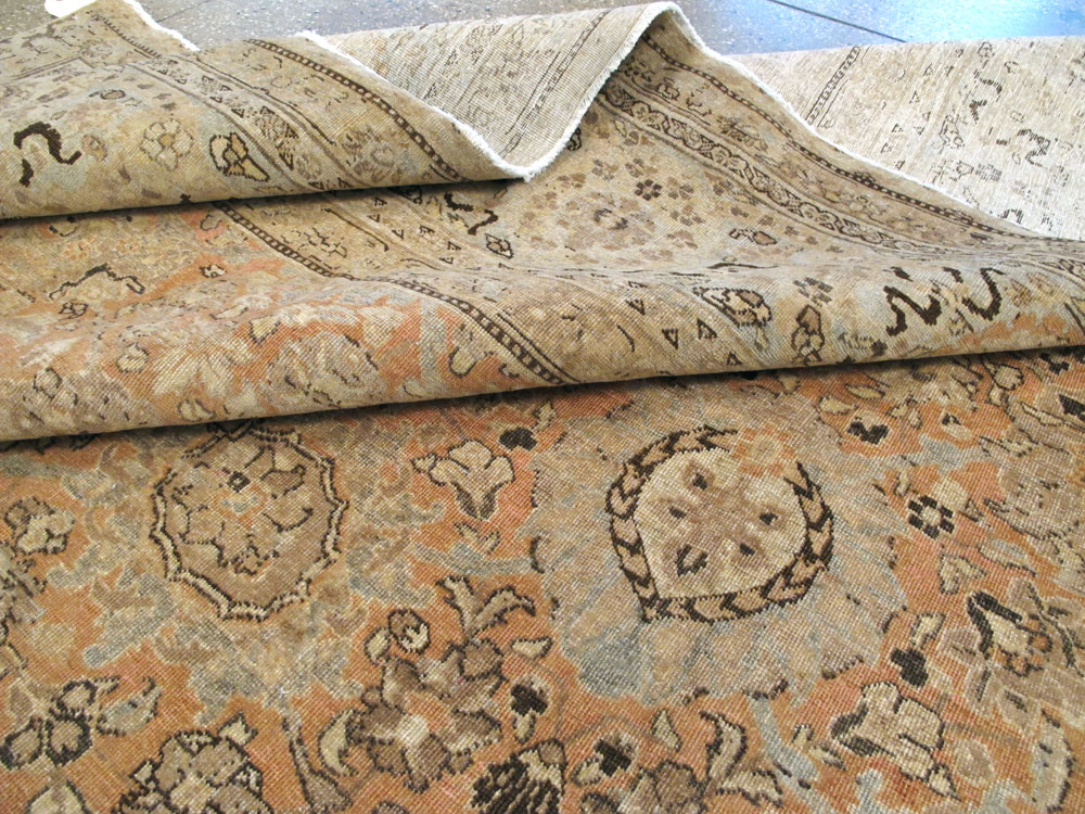 Antique Persian Tabriz Carpet, No.24197 - Galerie Shabab
