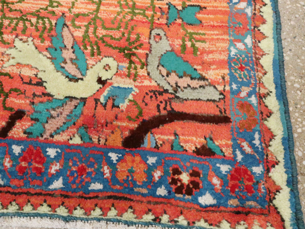 Vintage Persian Tabriz Pictorial Rug (Pair: 1 of 2), No.24198 - Galerie Shabab