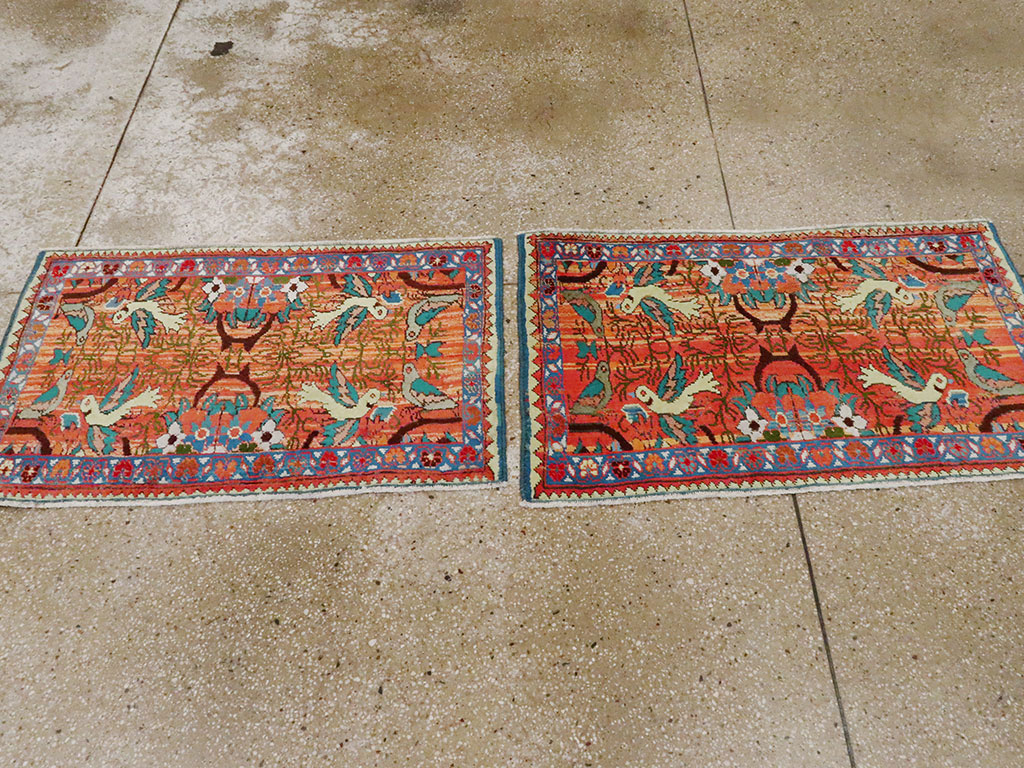 Vintage Persian Tabriz Pictorial Rug (Pair: 2 of 2), No.24199 - Galerie Shabab