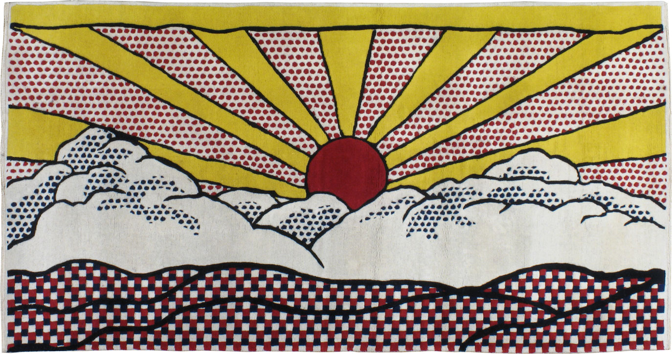 Vintage Deco Rug, No.24202 - Galerie Shabab