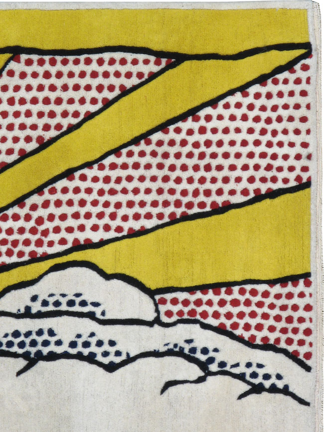 Vintage Deco Rug, No.24202 - Galerie Shabab