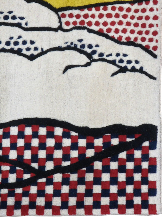 Vintage Deco Rug, No.24202 - Galerie Shabab