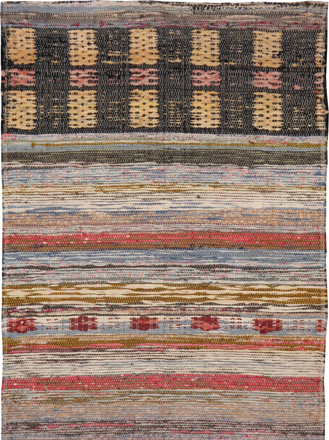 Vintage Rag Rug, No.24206 - Galerie Shabab