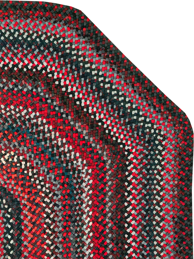 Vintage American Braid Rug, No.24209 - Galerie Shabab