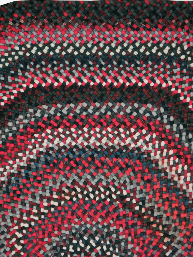 Vintage American Braid Rug, No.24209 - Galerie Shabab