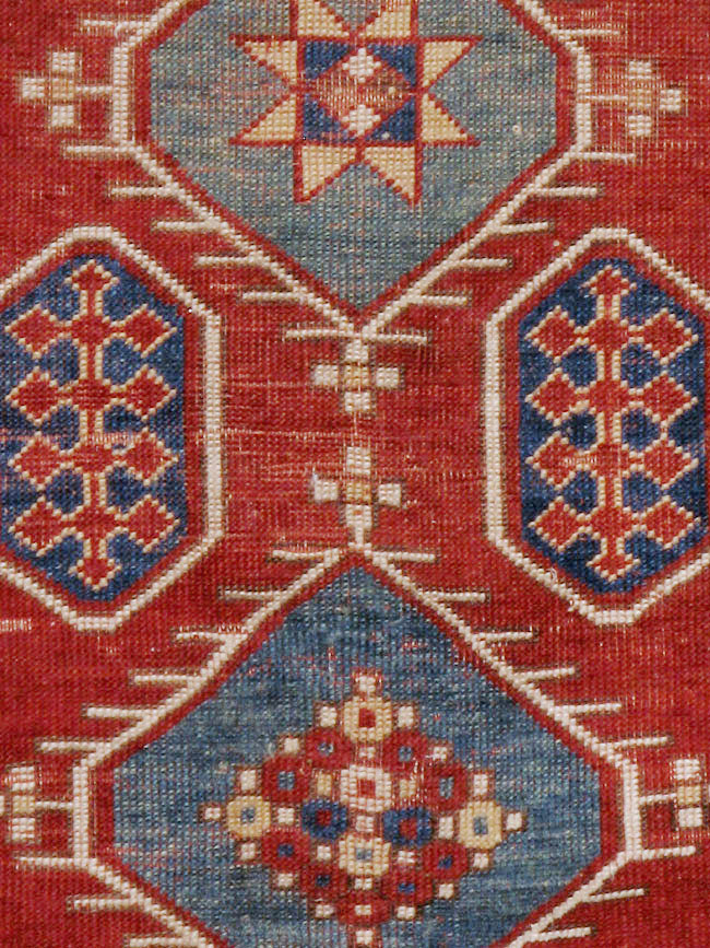 Antique Caucasian Kazak Rug, No.24221 - Galerie Shabab