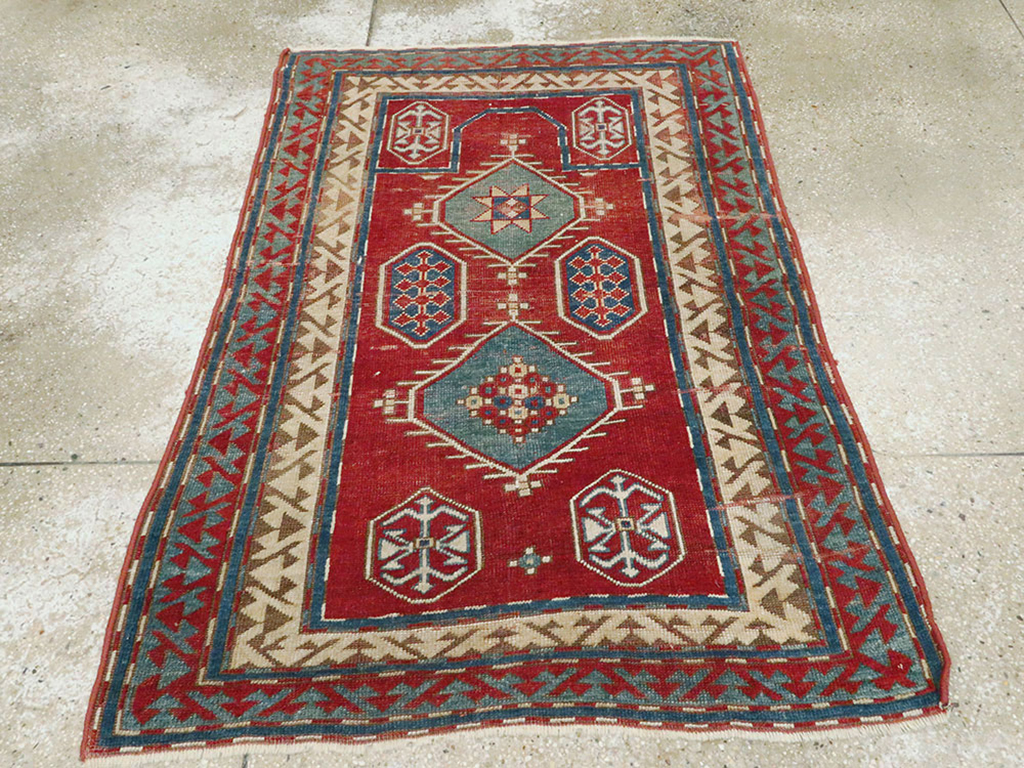 Antique Caucasian Kazak Rug, No.24221 - Galerie Shabab