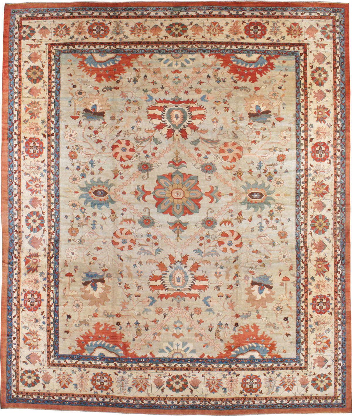 Modern Persian Sultanabad Oversize Carpet, No.24225 - Galerie Shabab