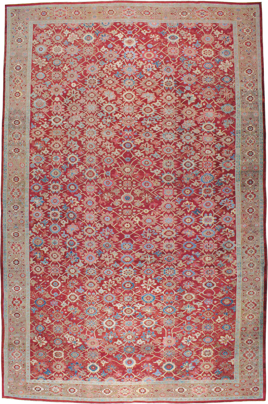 Antique Persian Heriz Large Oversize Carpet, No.24230 - Galerie Shabab