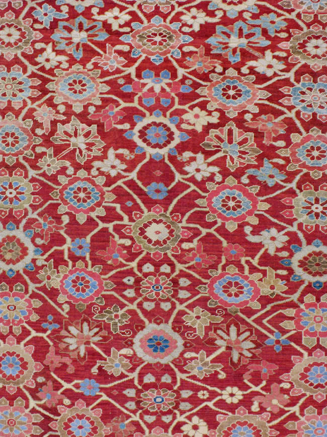 Antique Persian Heriz Large Oversize Carpet, No.24230 - Galerie Shabab