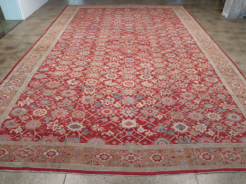 Antique Persian Heriz Large Oversize Carpet, No.24230 - Galerie Shabab