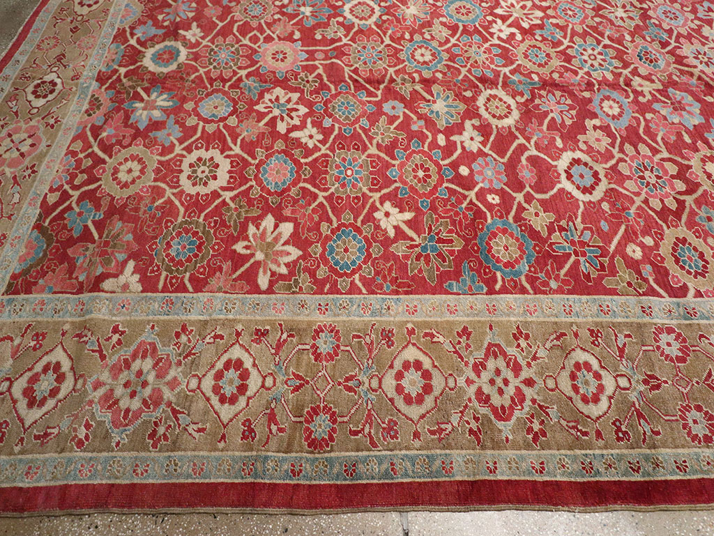 Antique Persian Heriz Large Oversize Carpet, No.24230 - Galerie Shabab